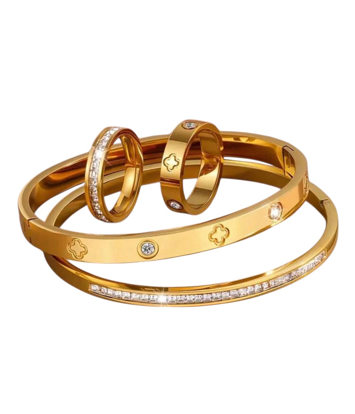 Titanium Bangle-Ring Set