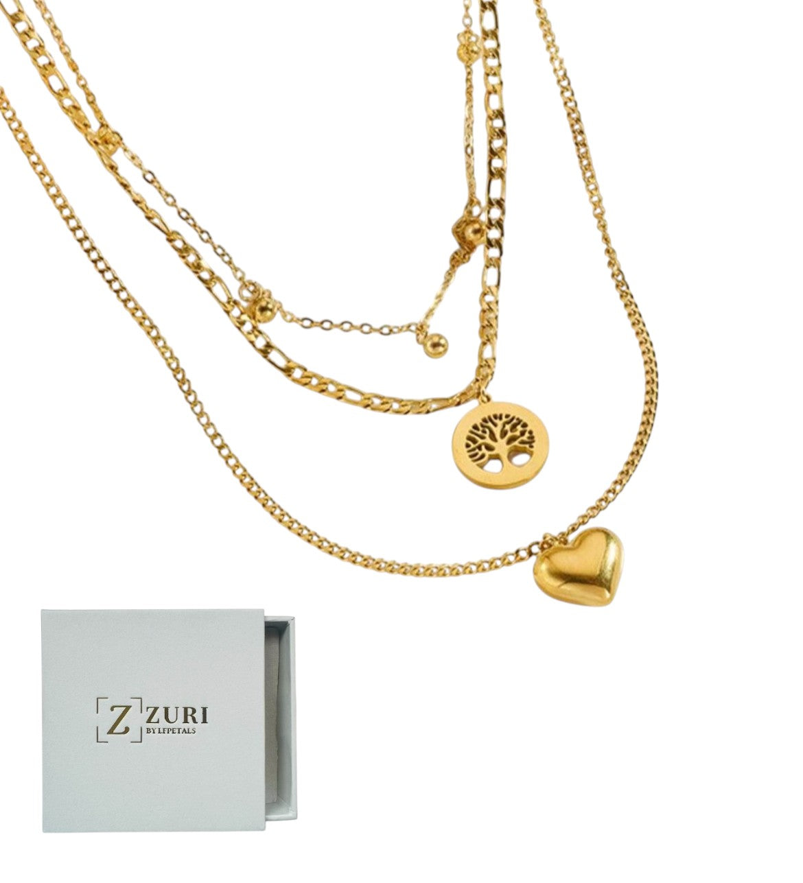 Stainless Chain & Bracelet set